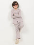 Imported Textured Wash & Wear 2 Piece Set (Cream)