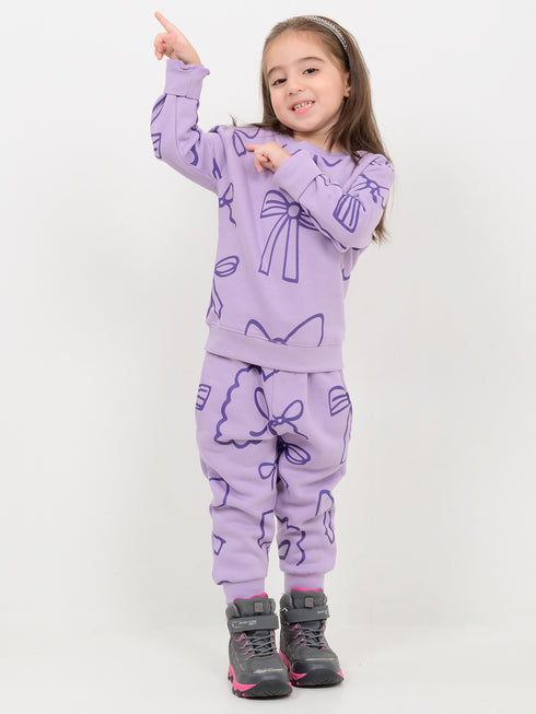 Ribbonista Fleece Suit (Lilac)