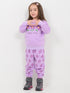 Super Cute Bloom Fleece Suit (Lilac)