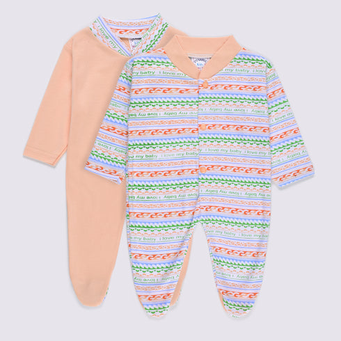 2-Pack Sleep Suit (Peach)