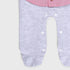 1-Pack Button Sleepsuit (Pink-White)