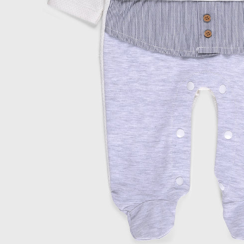 1-Pack Button Sleepsuit (Grey)