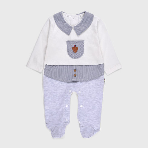 1-Pack Button Sleepsuit (Grey)