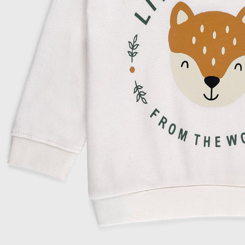 Little Friend Terry Sweatshirt (White)