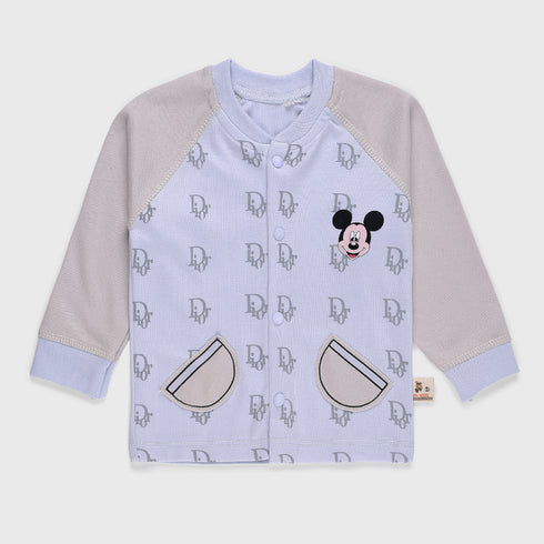 Micky Mouse Newborn Set (Blue-Grey)
