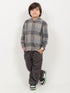 Imported Flannel Shirt with Cotton Trouser 2 Piece Set (Grey & Charcoal)