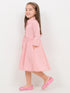 Imported Velour Princess Frock (Baby Pink)