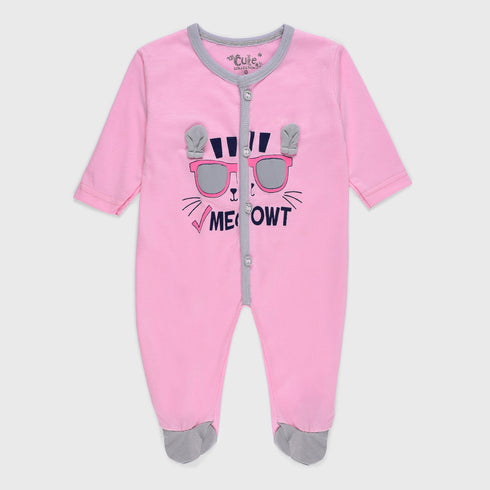 3-Pack Hooded Sleep Suit (Orange/White/Pink)