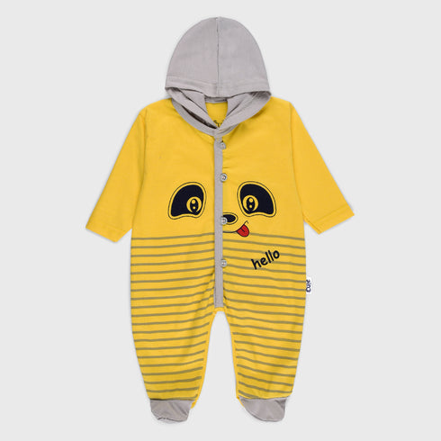 3-Pack Hooded Sleep Suit (Yellow/White/Light Blue)