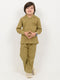Imported Textured Wash & Wear 2 Piece Set (Olive Moss)