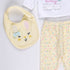 4-Pack Cuddle Wrapover Suit (Yellow-White)