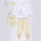 4-Pack Cuddle Wrapover Suit (Yellow-White)