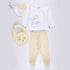 4-Pack Cuddle Wrapover Suit (Yellow-White)