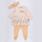 Flowers Printed Sleepsuit (Yellow-Cream)