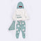 4-Pack Dear Mini Wrapover Suit (Green-White)