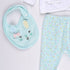 Cuddle Leunny Wrapover Sleepsuit (Green-White)