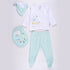 Cuddle Leunny Wrapover Sleepsuit (Green-White)