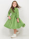Imported Corduroy Princess Frock (Bright Green)