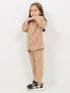 Imported Malai Velour 2 Piece Set (Camel)