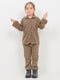 Imported Malai Velour 2 Piece Set (Dusty Brown)