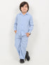 Imported Textured Wash & Wear 2 Piece Set (Sky Blue)