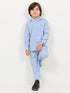Imported Textured Wash & Wear 2 Piece Set (Sky Blue)