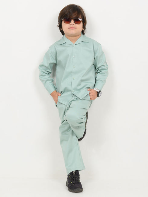 Imported Twill Premium 2 Piece Set (Sea Green)