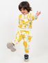 Sunny Safari Themed Fleece Suit (Cream/Mustard)