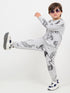 Tiger Themed Fleece Suit (Light Grey)
