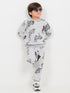 Tiger Themed Fleece Suit (Light Grey)