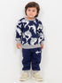 Shark Themed Fleece Suit (Navy Blue)