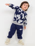 Shark Themed Fleece Suit (Navy Blue)