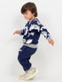 Shark Themed Fleece Suit (Navy Blue)