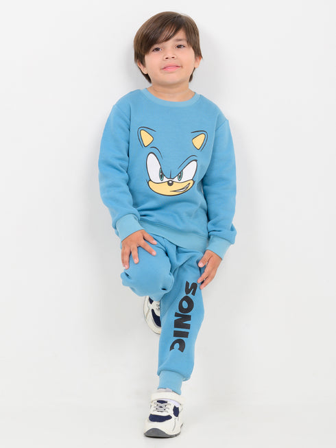Sonic Themed Fleece Suit (Sky Blue)