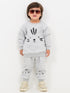 Tiny Tiger Themed Fleece Suit (Stone Grey)