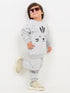 Tiny Tiger Themed Fleece Suit (Stone Grey)