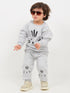 Tiny Tiger Themed Fleece Suit (Stone Grey)