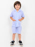 Cool Cot Look Imported Cotton Trouser Set (Daydream Blue)