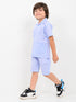 Cool Cot Look Imported Cotton Trouser Set (Daydream Blue)