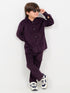 Imported Corduroy 2 Piece Set (Dark Purple)