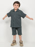 Imported Textured 2 Piece Set (Grey Green)