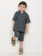 Imported Textured 2 Piece Set (Grey Green)