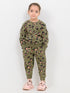 Camo Leopard Themed Fleece Suit (Green)