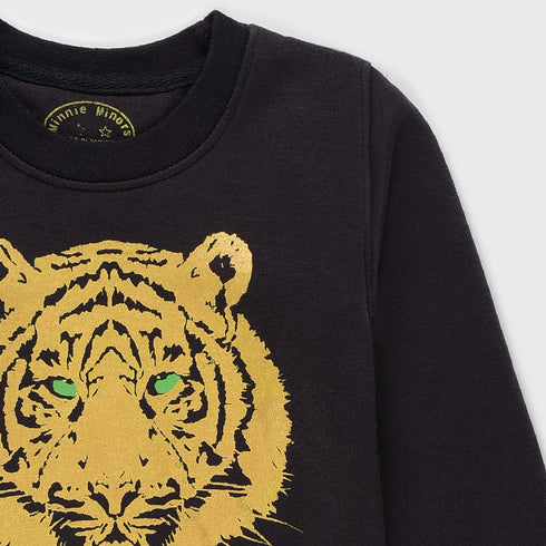 Lion Printed Tracksuit (Black)