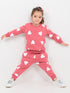 Little Heart Themed Fleece Suit (Rose Pink)