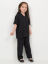 Imported Irish Linen 2 Piece Set (Black)