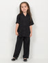Imported Irish Linen 2 Piece Set (Black)