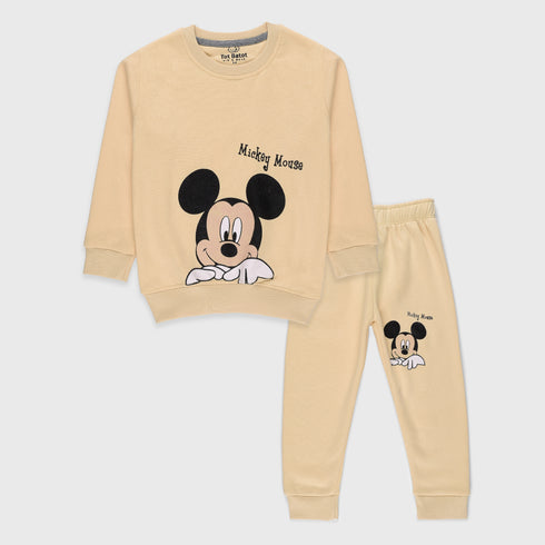 Mickey Fleece Tracksuit (Yellow)