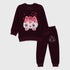 Hello Kitty Fleece Tracksuit (Maroon)