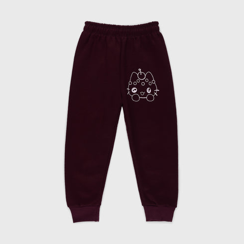 Hello Kitty Fleece Tracksuit (Maroon)